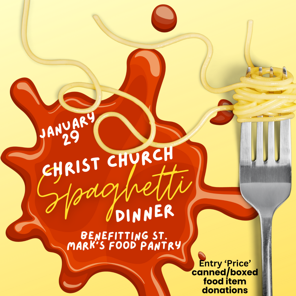 Graphic for Spaghetti Dinner.