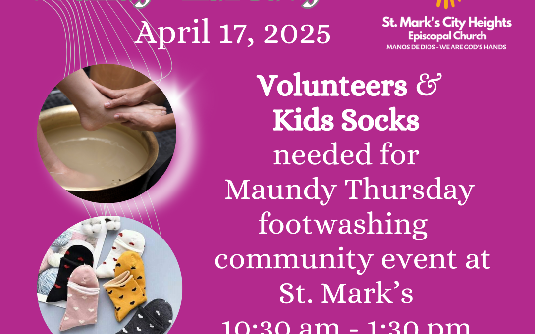 Maundy Thursday Community Footwashing Event